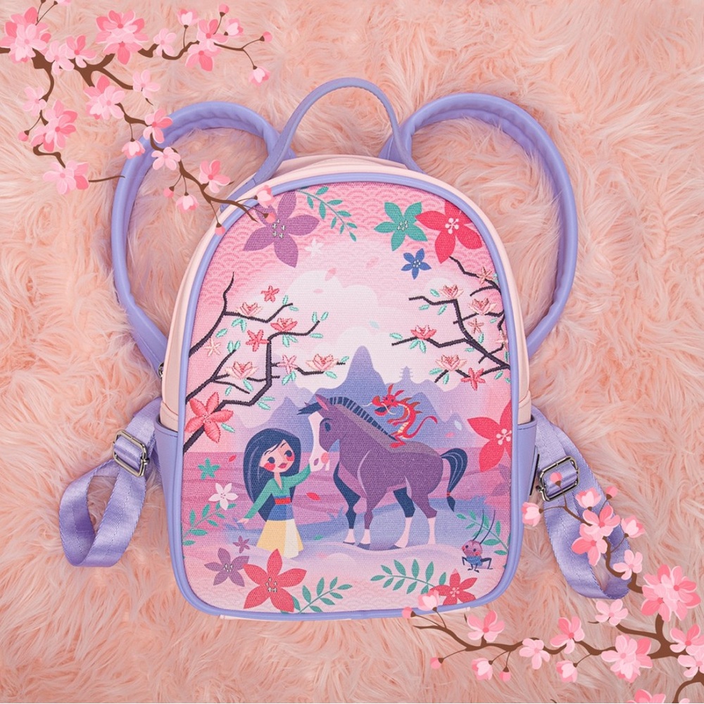 Loungefly Purple and Pink Disney mulan